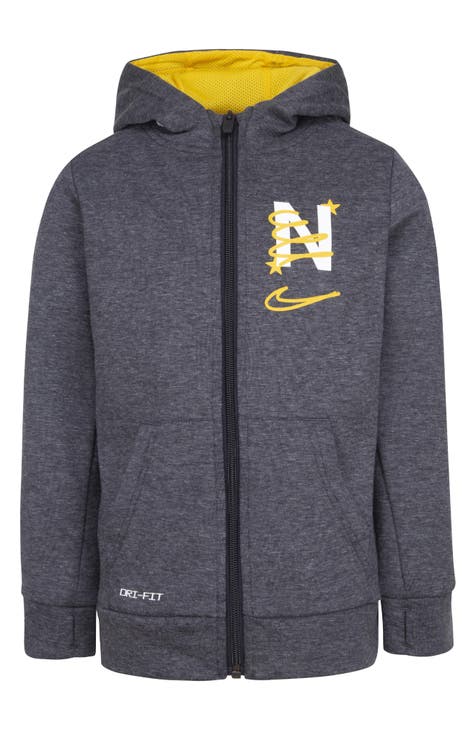 Sudadera con capucha gráfica y cremallera para niños (niño pequeño)