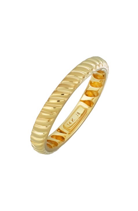 Anillo apilable Twist de oro de 14 quilates (Exclusivo Nordstrom)