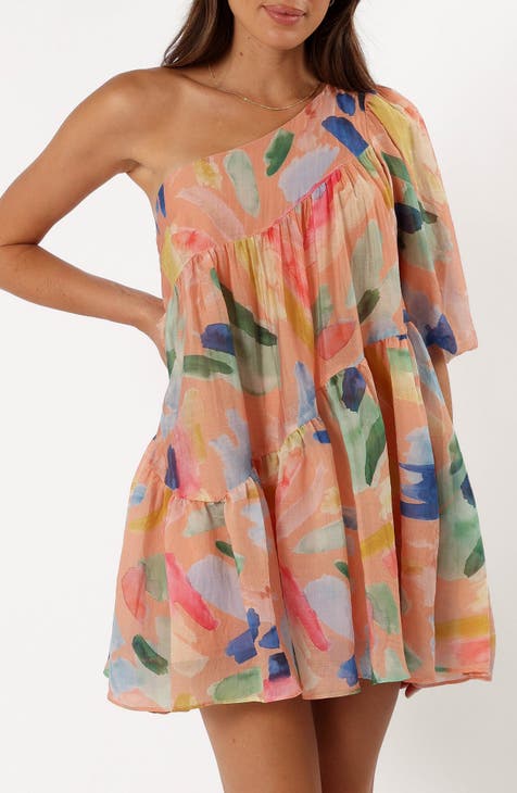 Minivestido Nida de un solo hombro