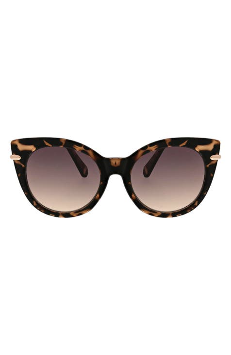 Gafas de sol redondas de ojo de gato de 53 mm