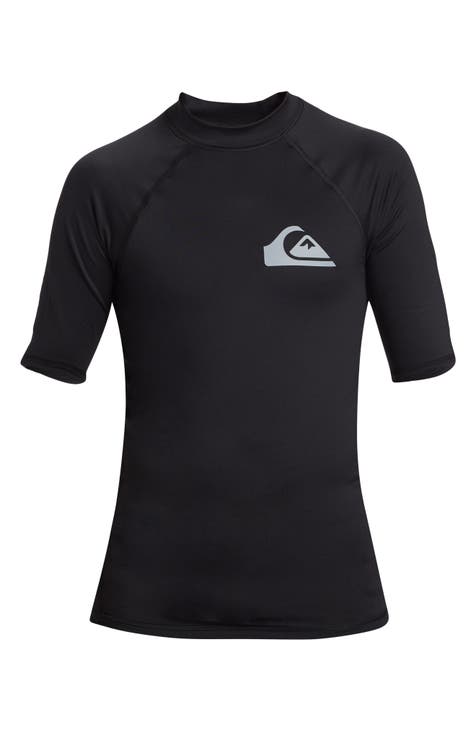 Rashguard de manga corta Colorblock para niños (niño grande)