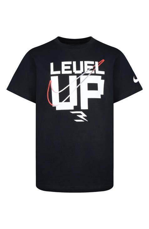 Camiseta Level Up Pixel Graphic Print para niños (niño grande)