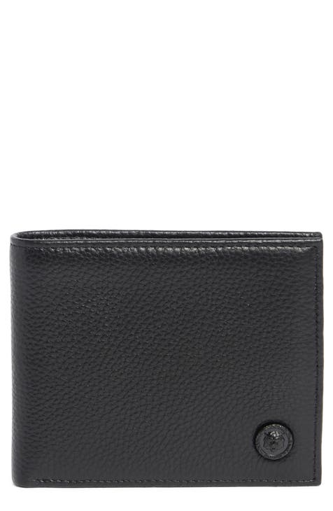 Cartera de piel con placa