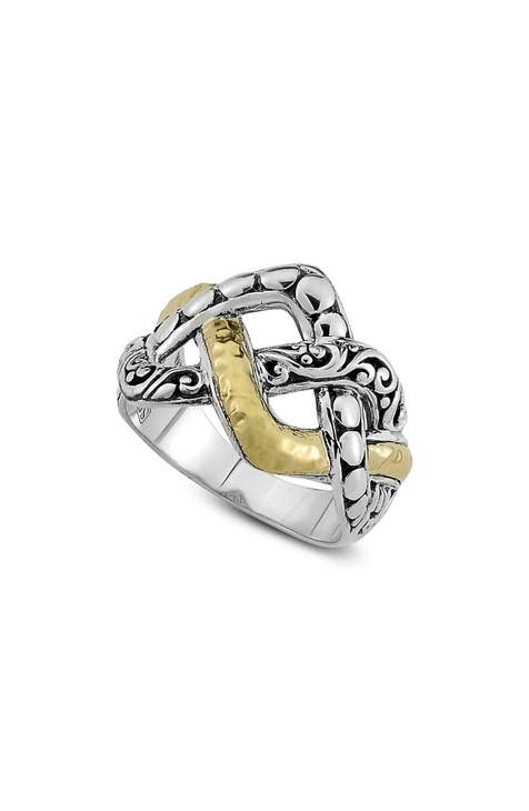 Anillo con diseño de enclavamiento
