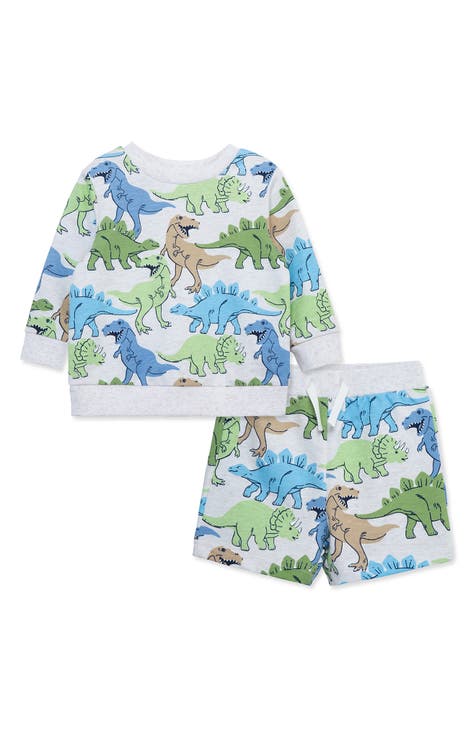 Conjunto de sudadera y pantalones cortos Dino Active (bebé)