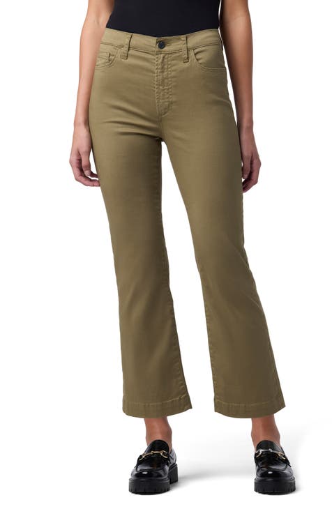 Vaqueros con corte tipo bota y cintura alta (Martini Olive)