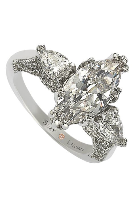 Anillo Marquesa CZ Plata de Ley