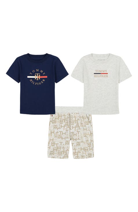 Conjunto de camiseta y pantalones cortos con el logotipo para niños (niño pequeño)