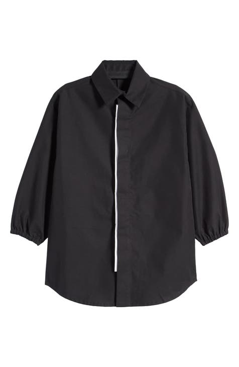 Camisa abotonada de mezcla de algodón para niños pequeños (niños pequeños, niños pequeños y niños grandes)