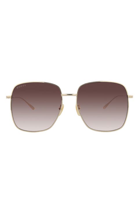 59mm Oversize Square Sunglasses