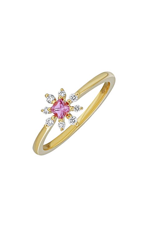 Anillo estrella de diamantes y zafiros de oro de 18 quilates El Mar (Exclusivo Nordstrom)