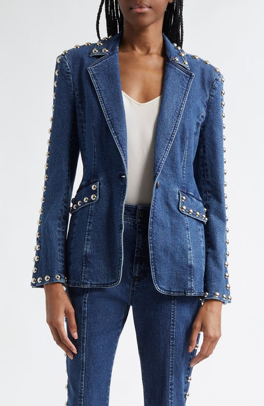 Milly Studded Denim Jacket