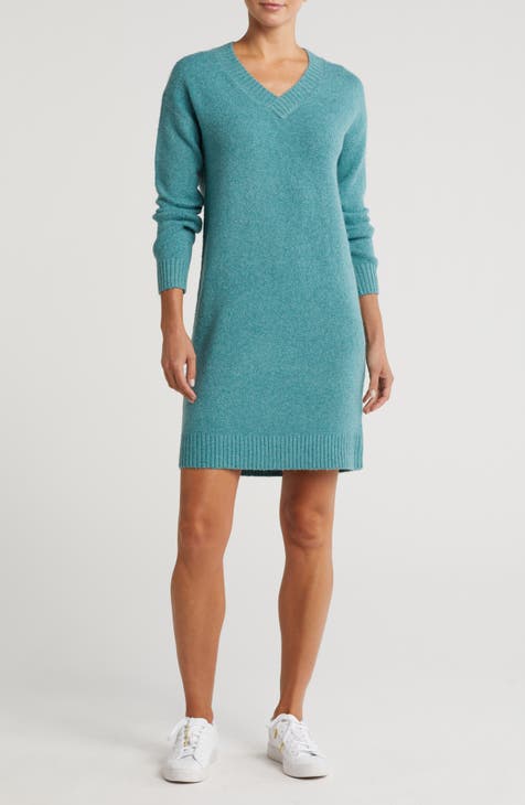 Vestido suéter de manga larga