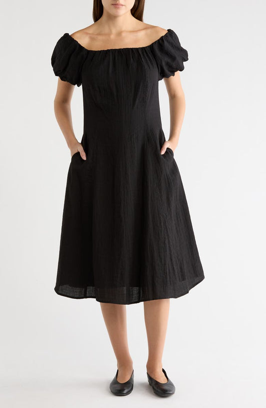 Off the Shoulder A-Line Dress