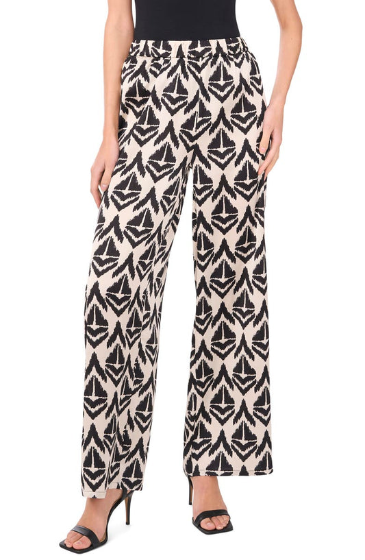 Wide Leg Pull-On Pants