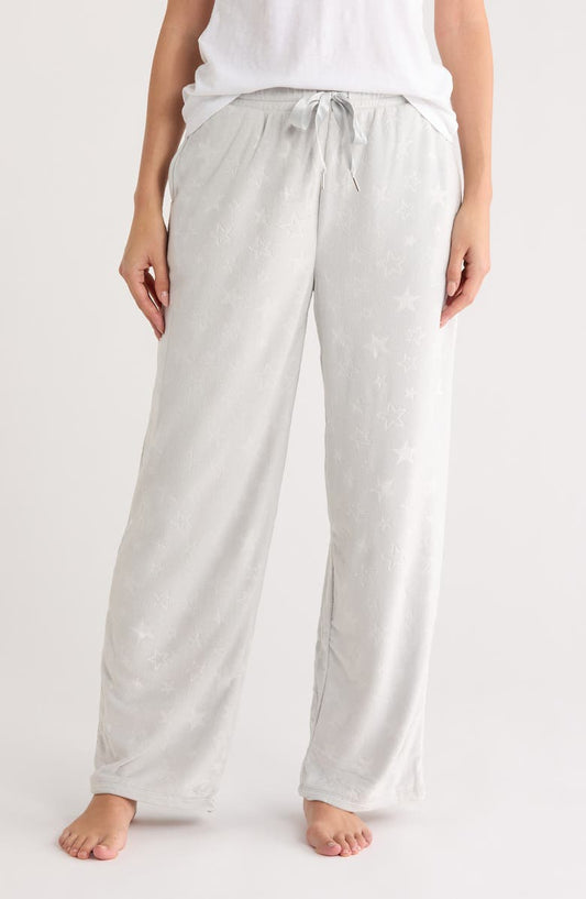 Print Fleece Pajama Pants