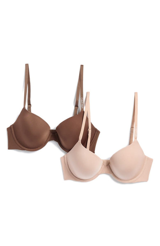 Pure Micro Lightly Lined Demi Bra - Pack of 2