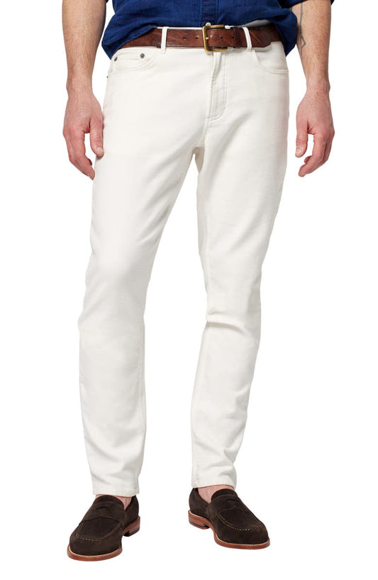 Stretch Terry Athletic Fit Straight Leg Five-Pocket Pants