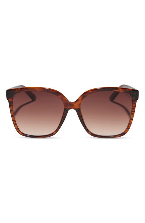 Hazel 58mm Gradient Square Sunglasses