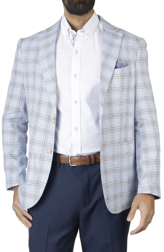 Yarn Dyed Plaid Sport Coat