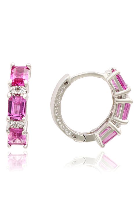Sapphire Hoop Earrings
