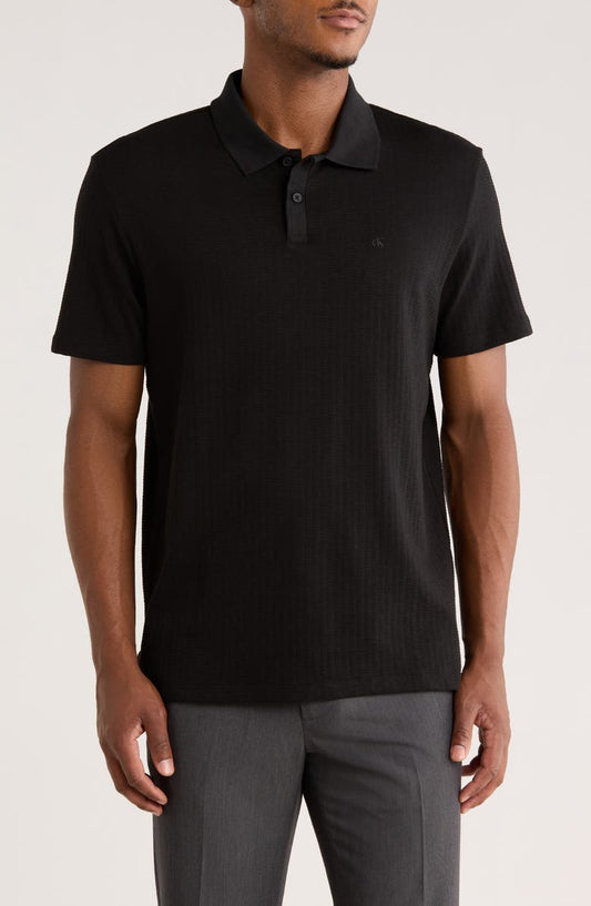 Short Sleeve Jacquard Polo