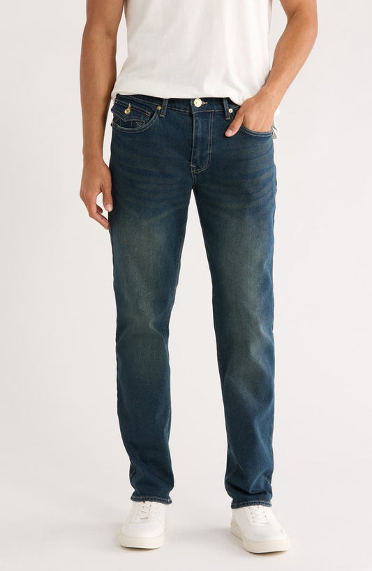 Geno Studded Slim Fit Jeans (Medium Amber Nights) (Regular & Big)