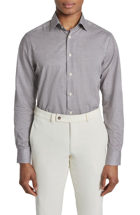 Landsdowne Print Cotton Dress Shirt