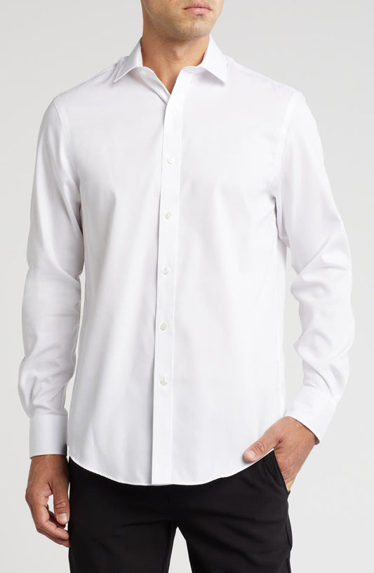 Regular Fit Wrinkle Resistant Cotton Dress Shirt (Big & Tall)