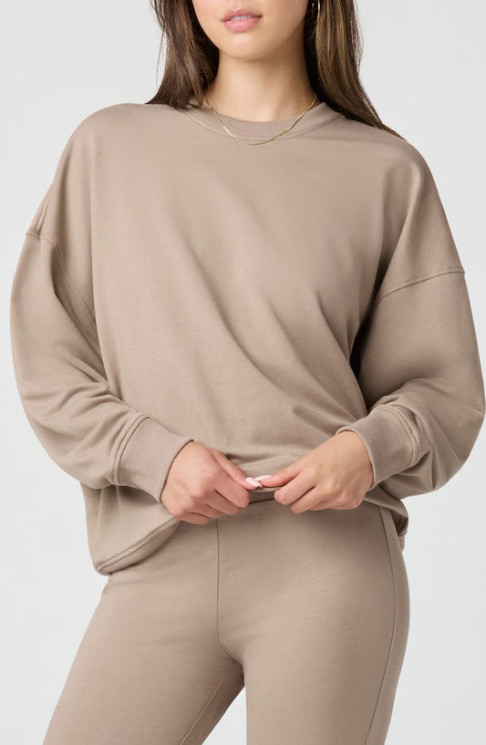 Sporty Terry Crew Sweatshirt