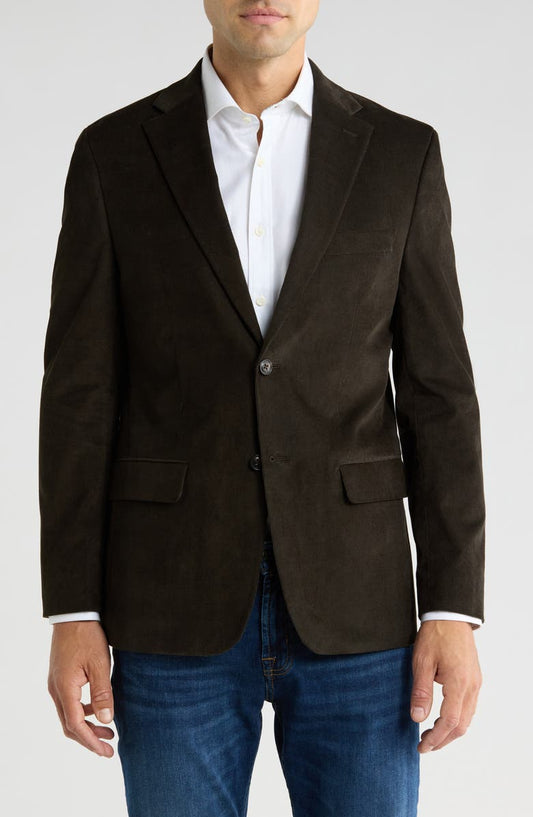 Two-Button Corduroy Sport Coat