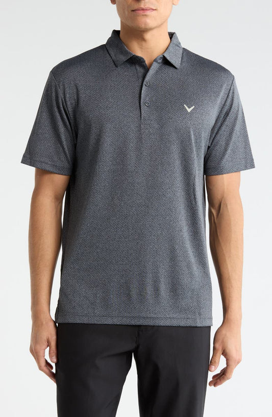 Ventilated Heathered Golf Polo