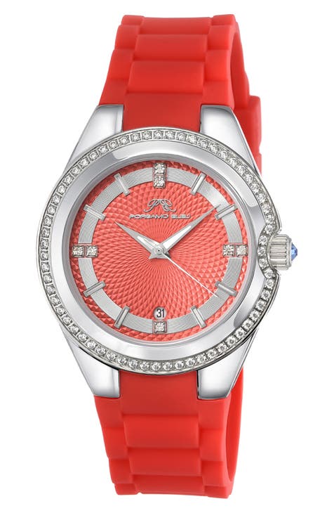 Reloj de acero inoxidable con correa intercambiable Guilia de lujo para mujer, 37 mm