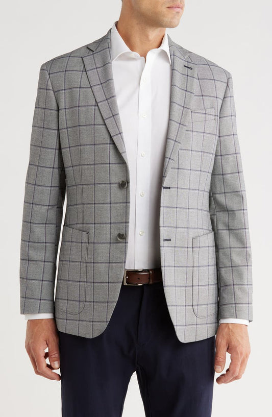 Windowpane Sport Coat (Regular & Big)