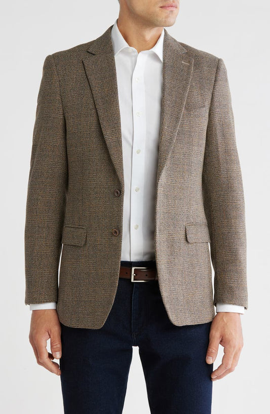 Glen Plaid Slim Fit Blazer