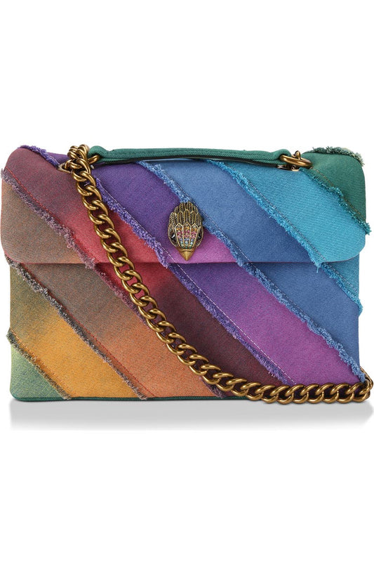 Kensington Rainbow Denim Shoulder Bag