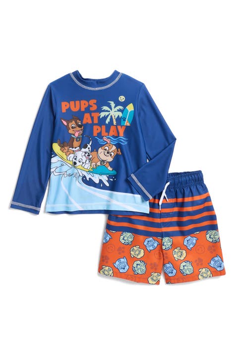 Conjunto de rashguard y bañador Paw Patrol para niños (niño pequeño)