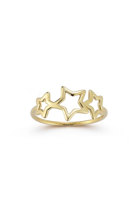 Anillo Estrella Oro 14K