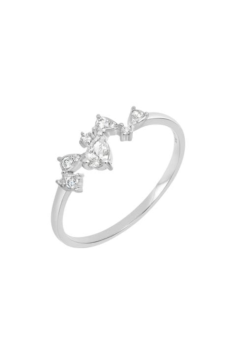 Anillo de oro de 18 quilates con banda de diamantes - 0,22 ctw (Exclusivo Nordstrom)