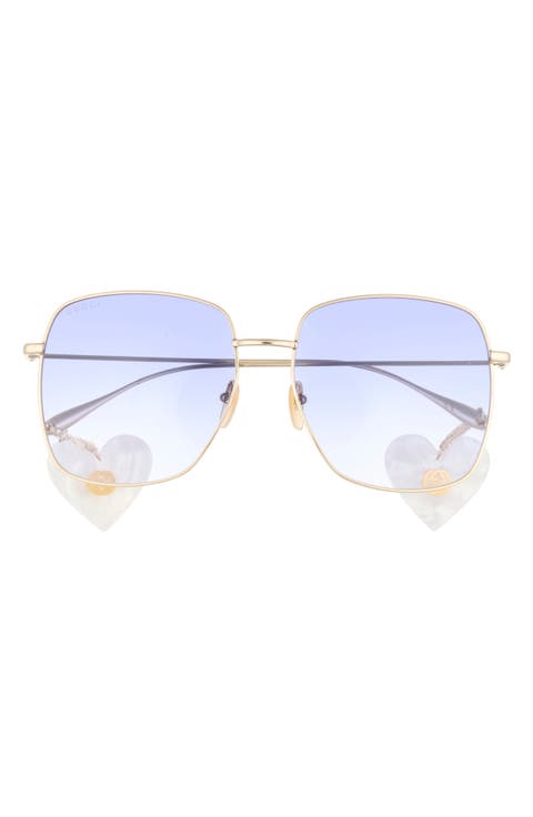 59mm Square Sunglasses