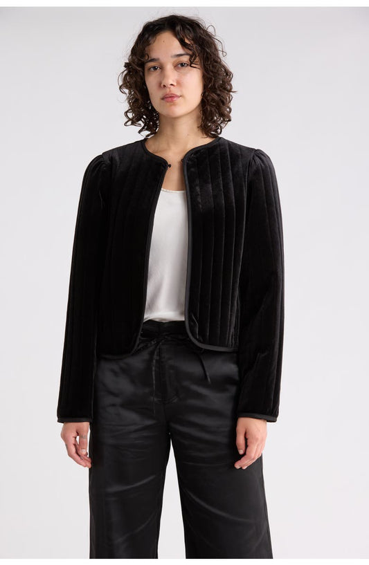 Quilted Velvet Jacket