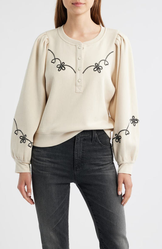 Hanne Puff Shoulder Sweatshirt