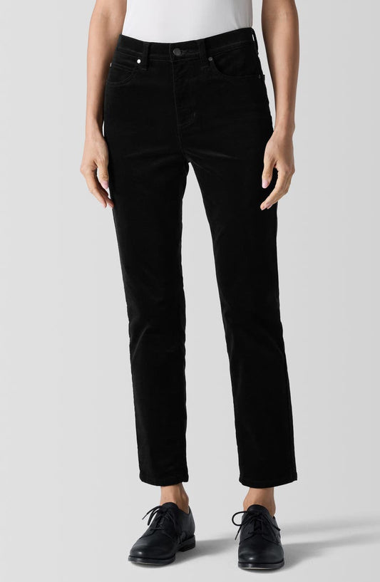 High Waist Slim Ankle Pants