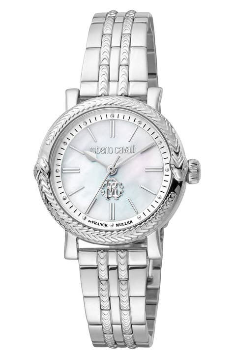 Reloj pulsera nácar cuarzo suizo, 30mm