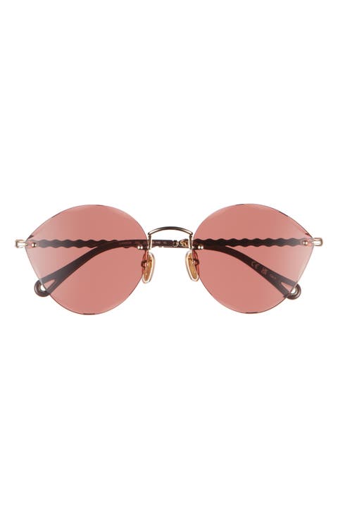58mm Novelty Round Sunglasses
