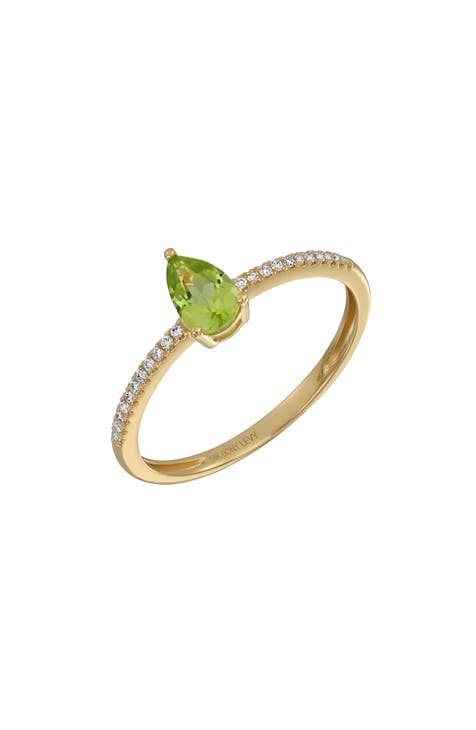 Anillo Iris de oro amarillo de 18 quilates con peridoto y diamantes (Exclusivo Nordstrom)