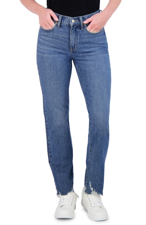 Vaqueros Zoe de cintura alta y pernera recta (Pelican Grove Fray)