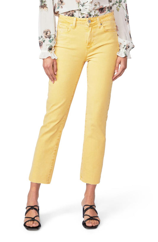 Cindy Raw Hem Crop Straight Leg Jeans