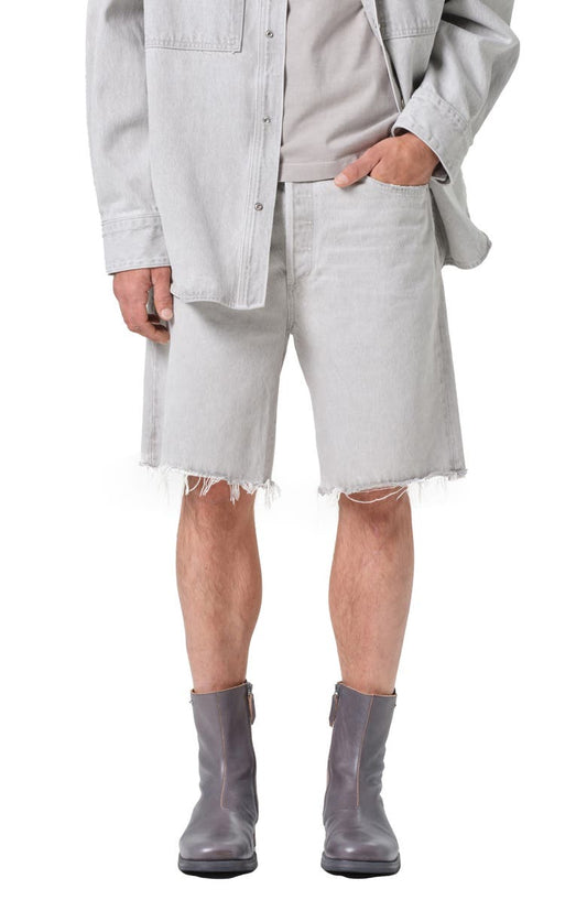 Anson Raw Hem Denim Shorts (Coin)