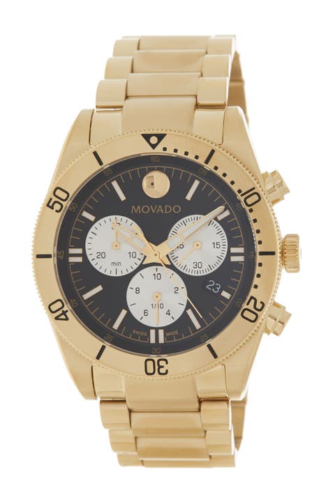 Reloj Movado Sport Series PVD para hombre, 41 mm